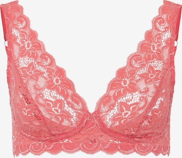 Hanro Triangle Bra ' Moments ' in Pink: front