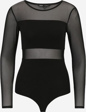 juoda Only Petite Marškinėliai-glaustinukė: priekis