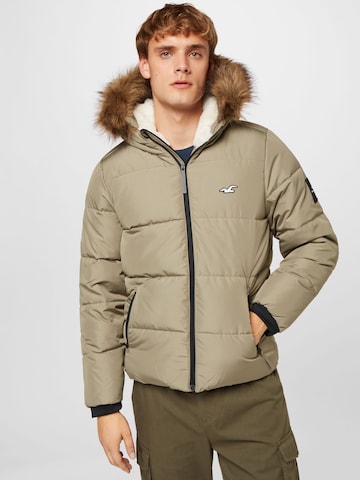 Veste d’hiver HOLLISTER en beige : devant