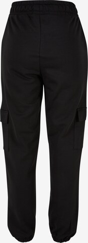 DEF Ohlapna forma Kargo hlače | črna barva