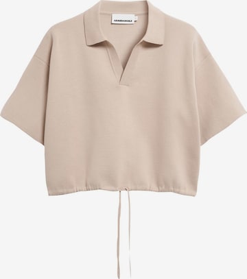 ARMEDANGELS Strickshirt COMPACT POLO in Beige: Vorderseite