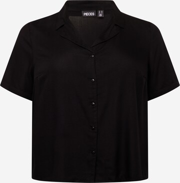 PIECES Curve - Blusa 'TALA' em preto: frente