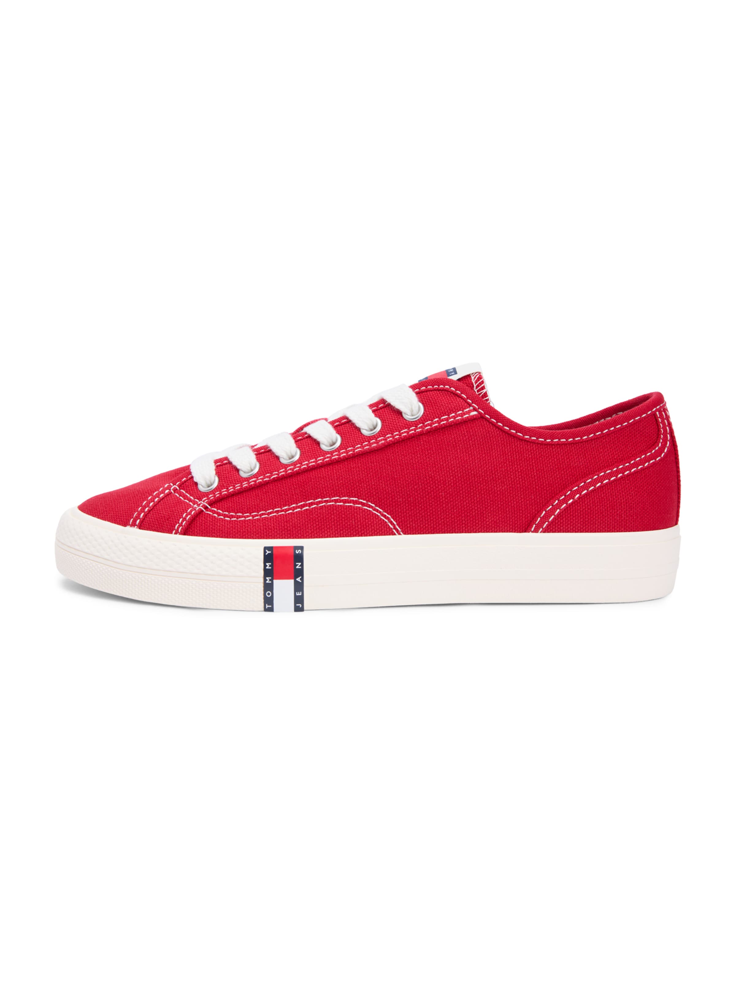 Tommy Jeans Låg sneaker i röd: framsida