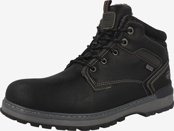 Boots stringati '47BK811' di Dockers by Gerli in nero: frontale