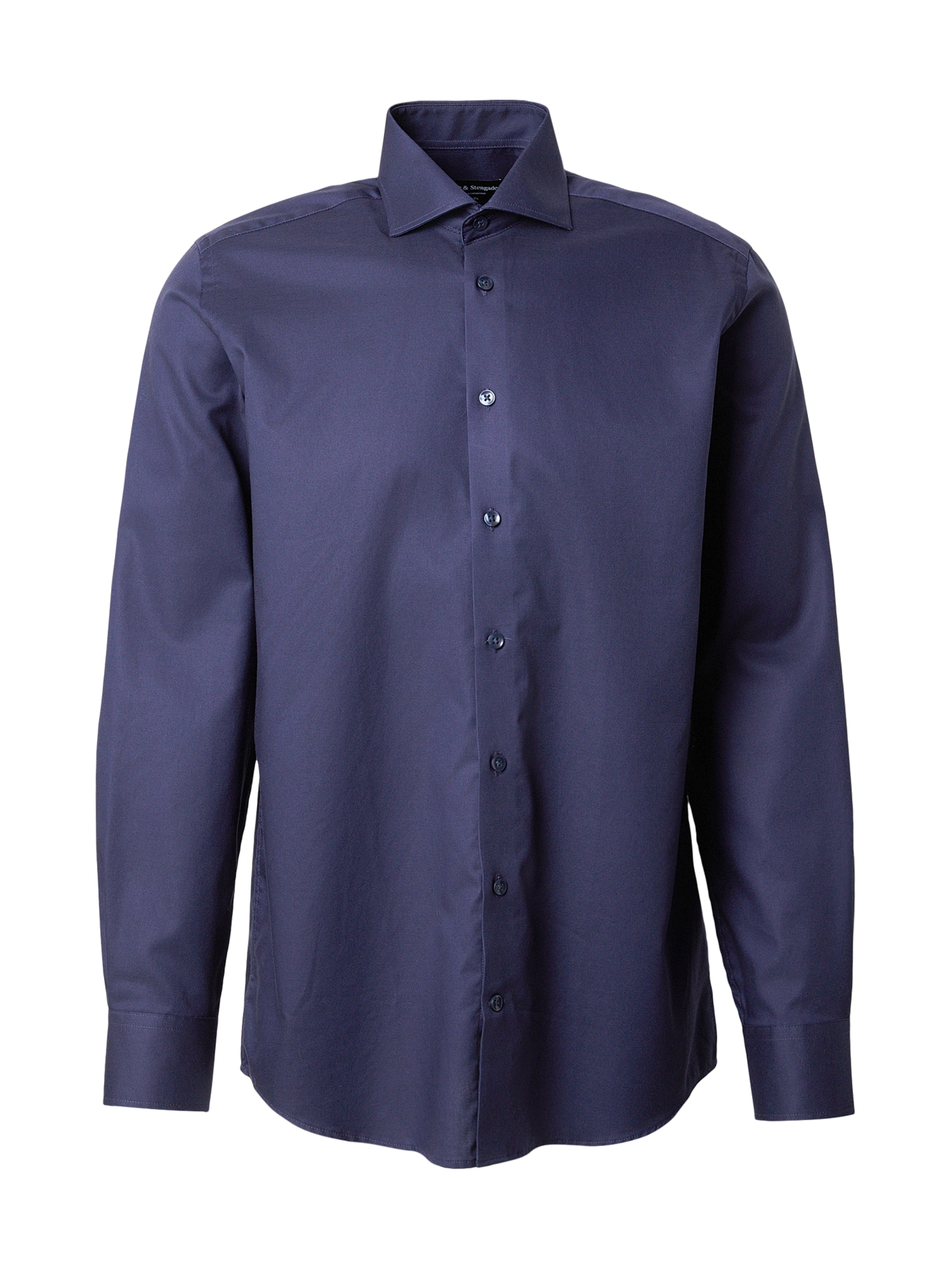 Bruun & Stengade Regular Fit Hemd 'Begovic' in Blau: Vorderseite