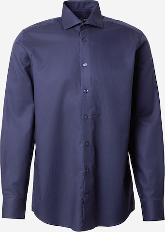 Bruun & Stengade Regular Fit Hemd 'Begovic' in Blau: Vorderseite