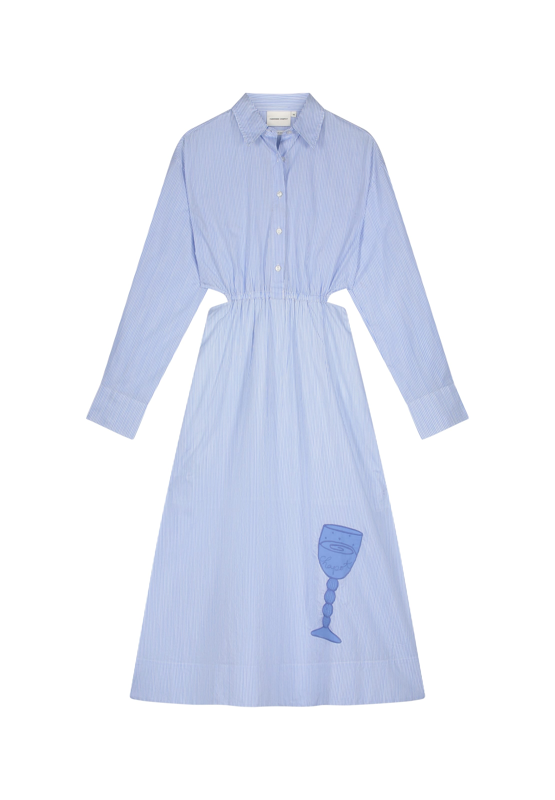 Fabienne Chapot Blousejurk in Blauw: voorkant