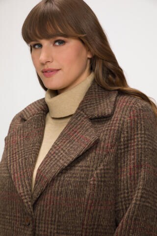 Ulla Popken Between-Seasons Coat in Brown