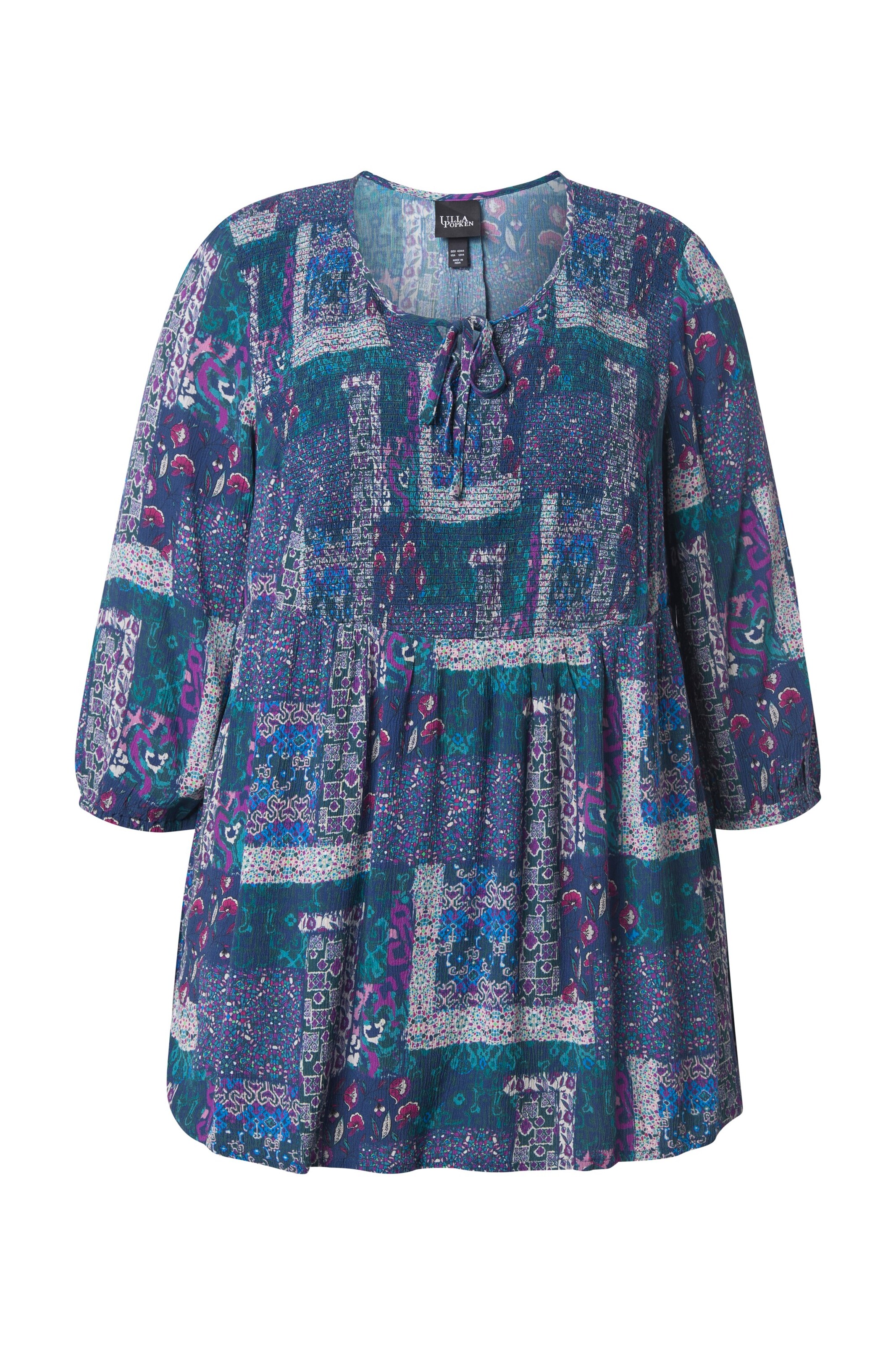 Ulla Popken Tuniek in Blauw: voorkant