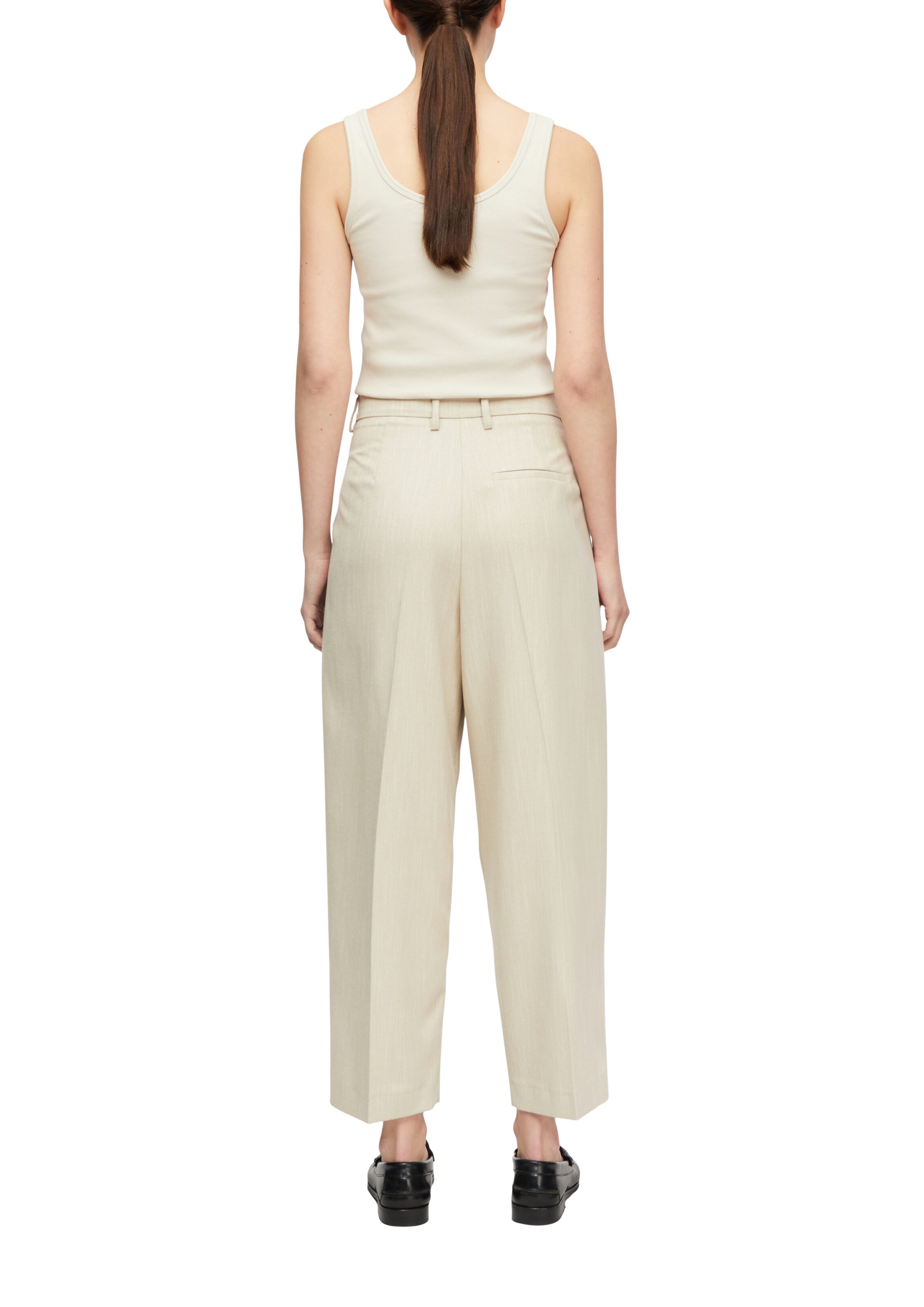 Baggy Pantalon COMMA en beige