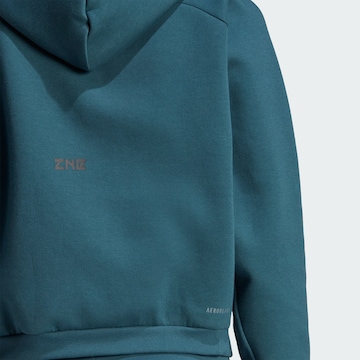 Bluză cu fermoar sport 'Z.N.E. ' de la ADIDAS SPORTSWEAR pe albastru