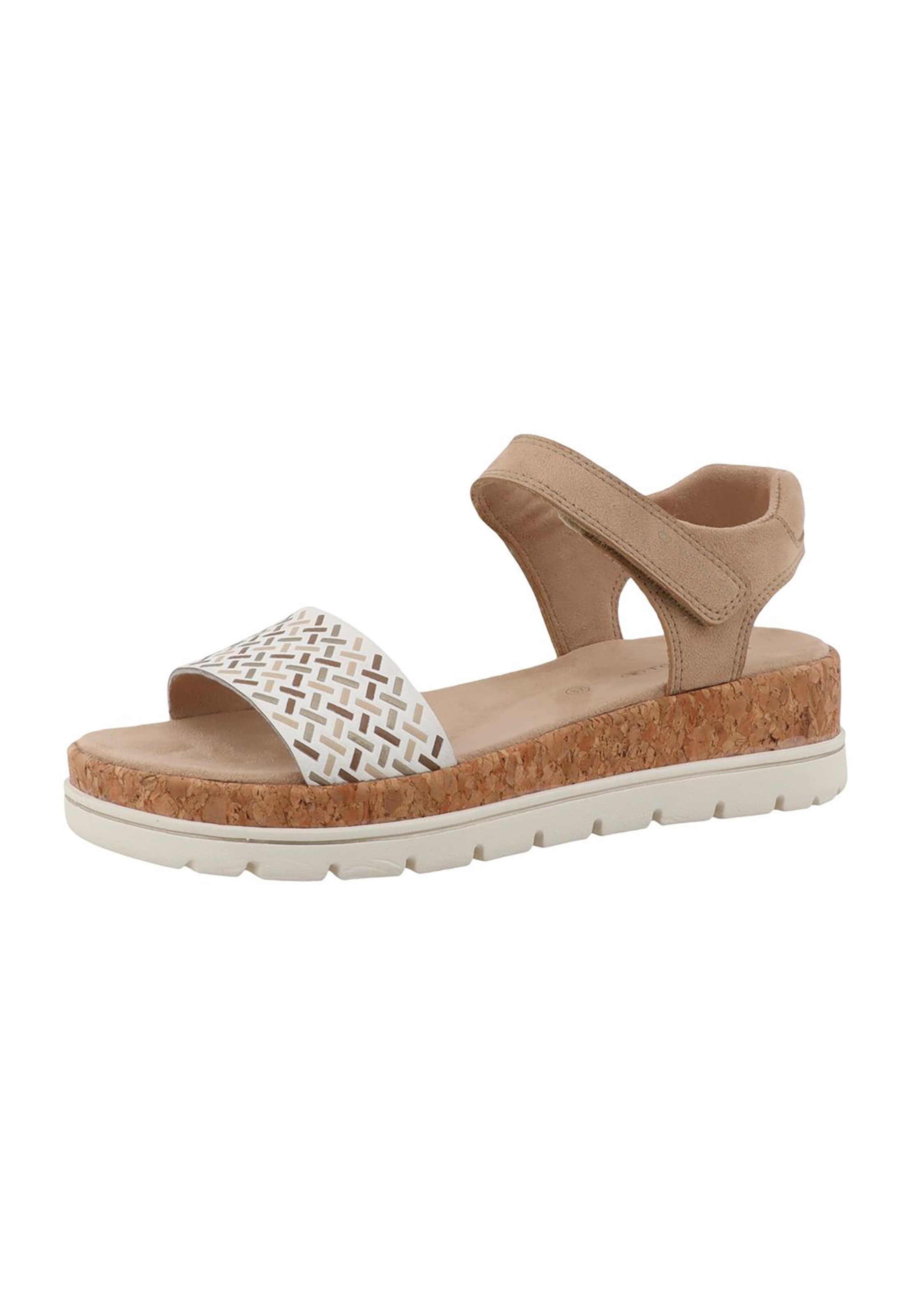 TOM TAILOR Sandale in Beige: Vorderseite