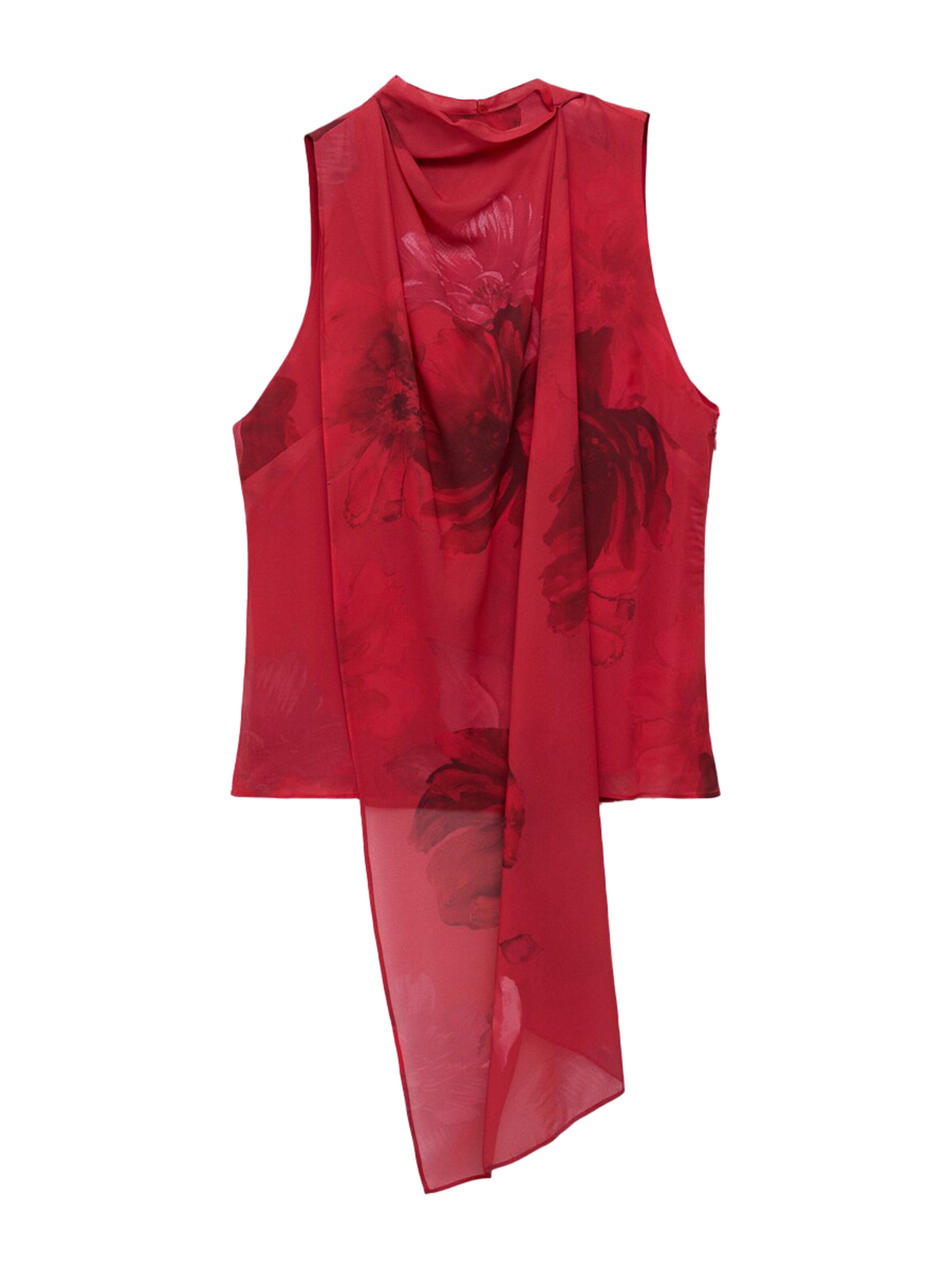 MANGO Blus 'AMAPOLA' i röd: framsida