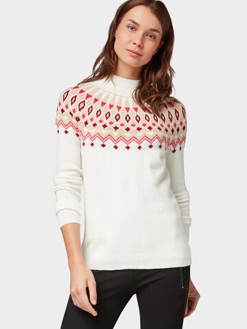 TOM TAILOR Pullover in Weiß