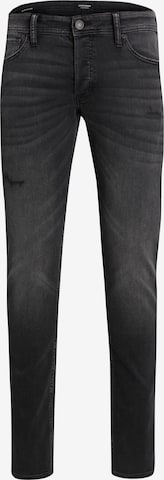 JACK & JONES - Slimfit Vaquero 'GLENN' en negro: frente