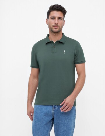 NIKIN Shirt 'TreePolo' in Groen: voorkant