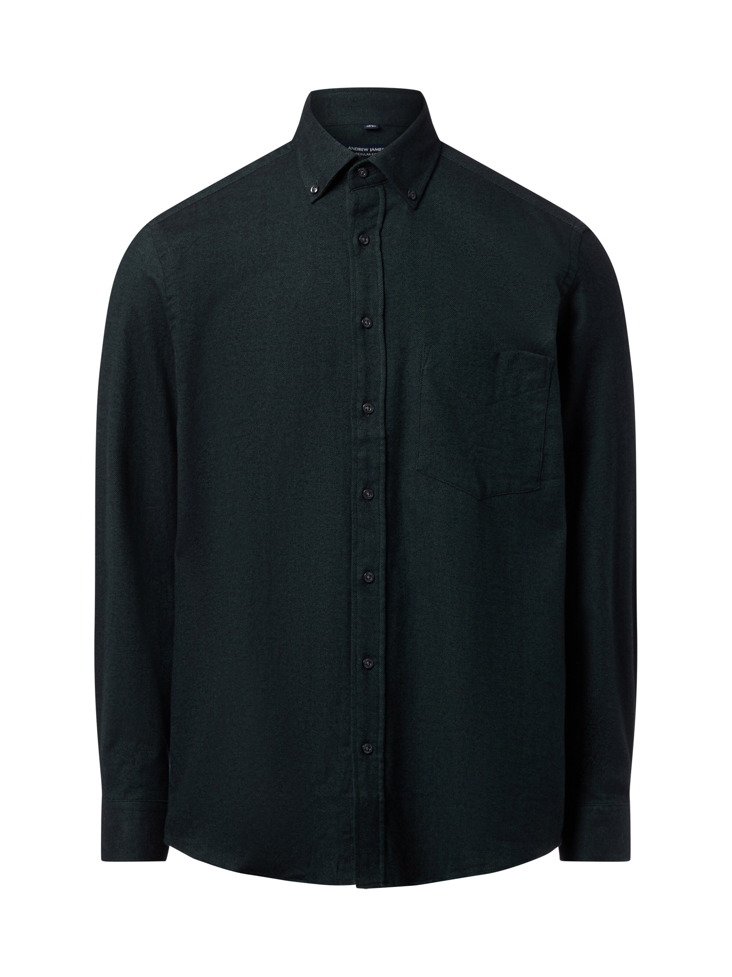 Andrew James Button Up Shirt in Green: front