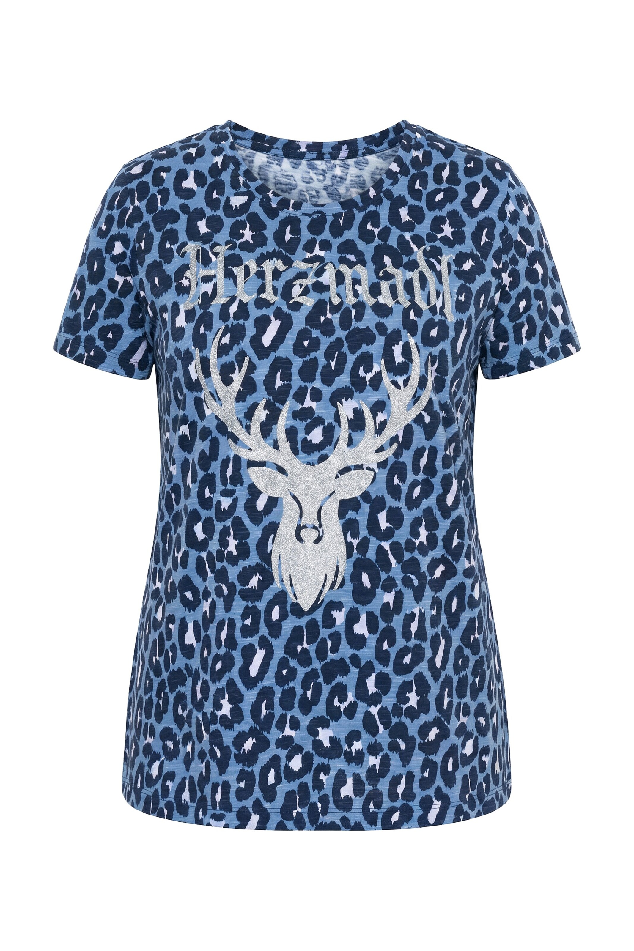 Ulla Popken T-Shirt in Blau: Vorderseite