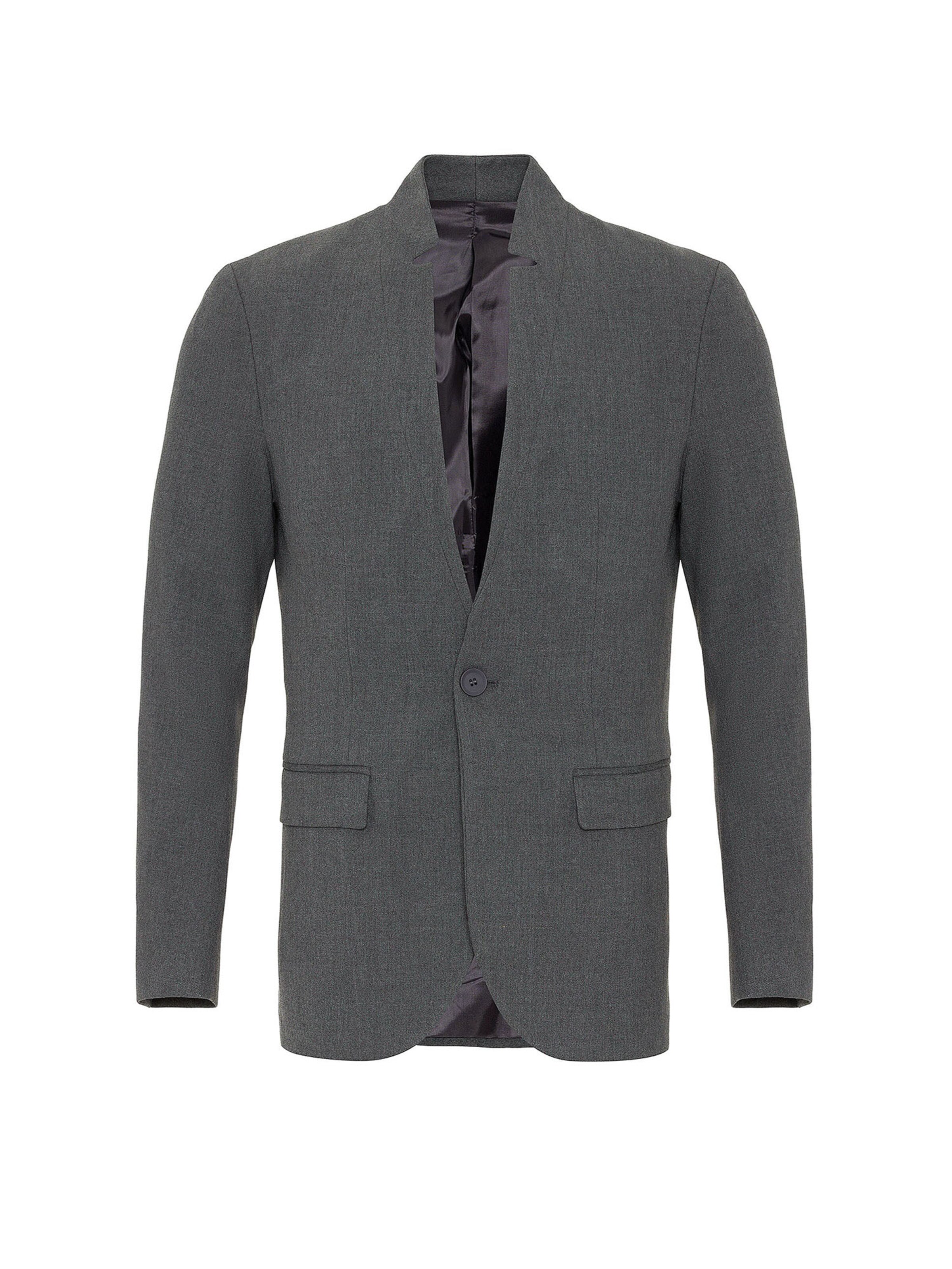 Antioch Средняя посадка Деловой пиджак в Серый: спереди