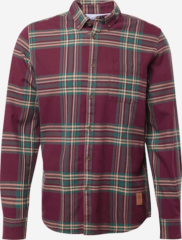 Springfield Regular fit Button Up Shirt in Red: front