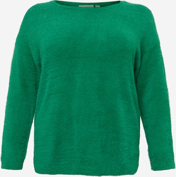 Pullover 'PIUMO' di ONLY Carmakoma in verde: frontale