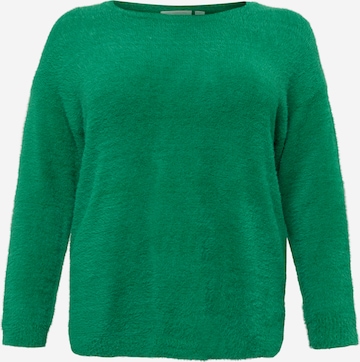 Pull-over 'PIUMO' ONLY Carmakoma en vert : devant