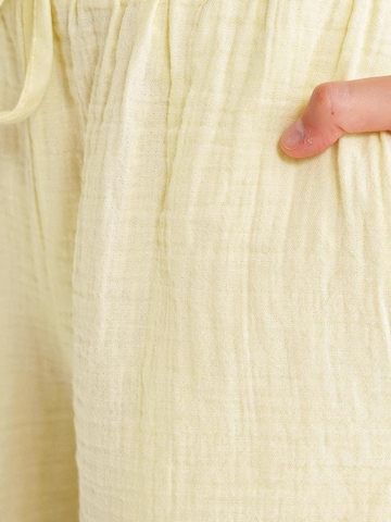 MixRay - Perna larga Calças em amarelo