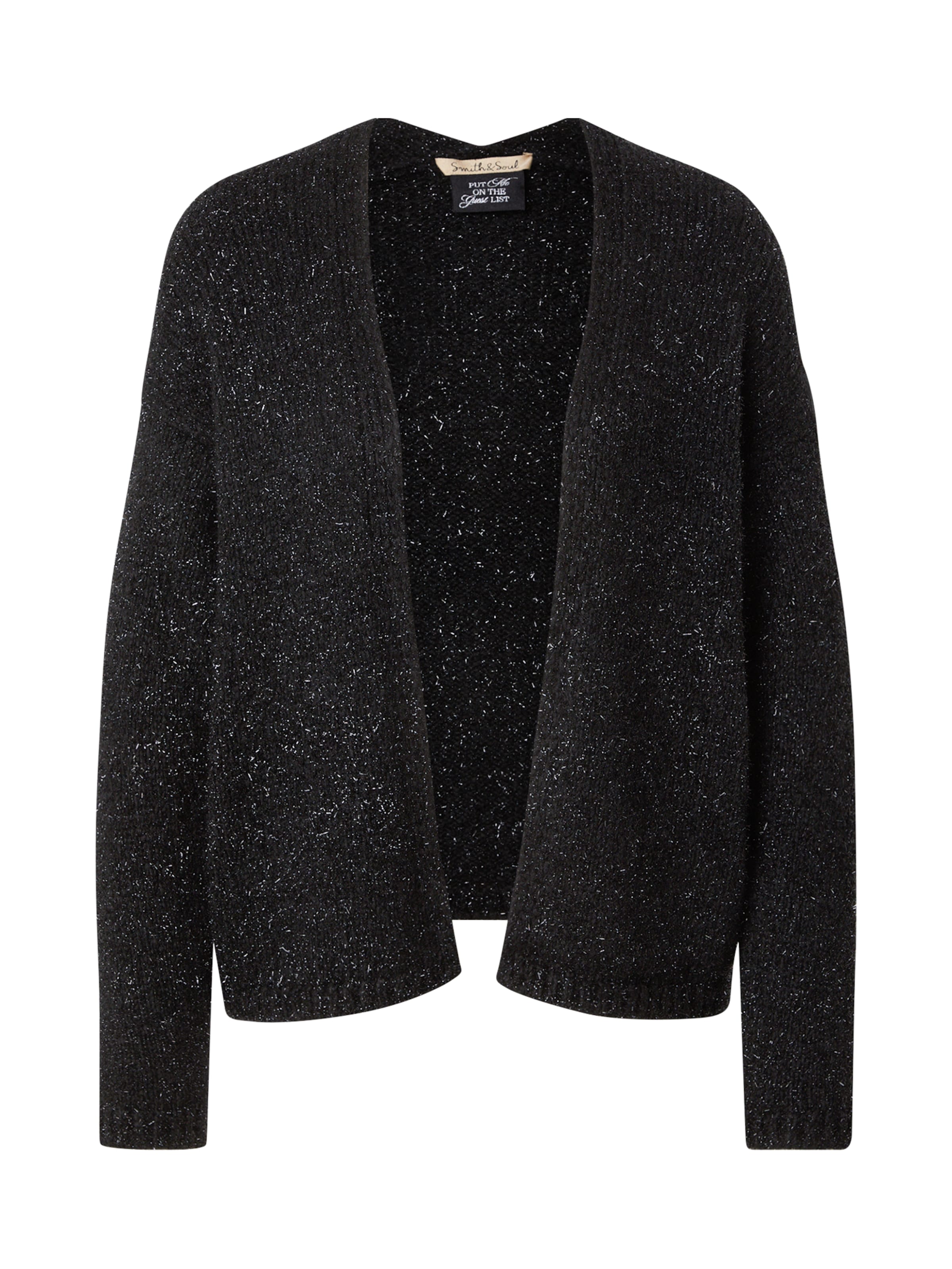 Smith&Soul Knit cardigan in Black: front