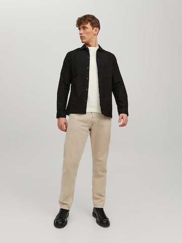 JACK & JONES Regular Fit Hemd 'Pete' in Schwarz