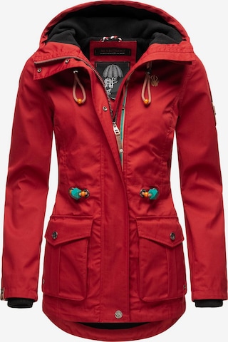 MARIKOO Between-season jacket 'Babetaa' in Red: front