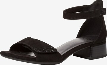 JANA Sandals in Black: front