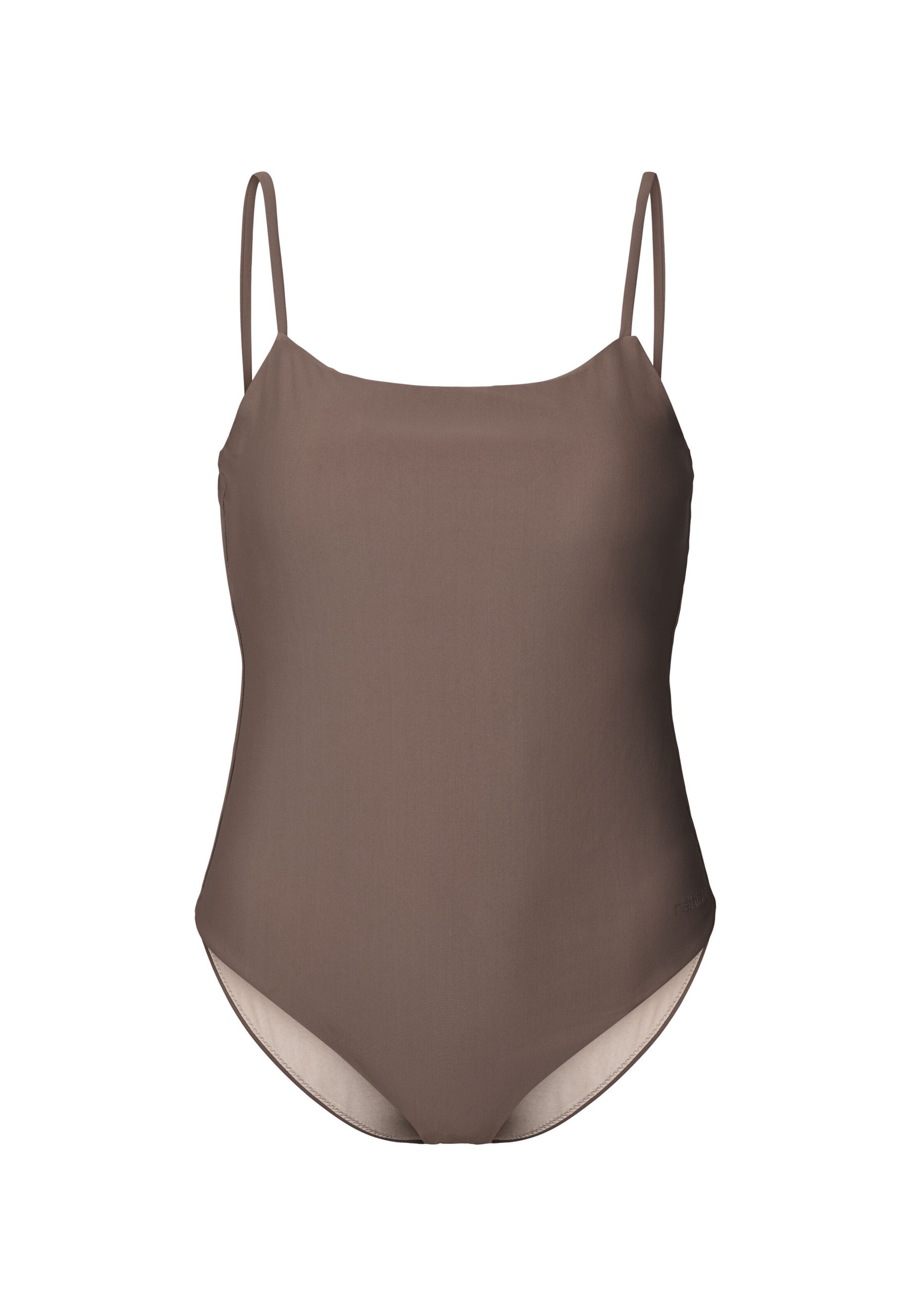 rethinkit studios Bustier Badeanzug in Braun: Vorderseite
