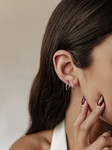 Dear Me Oorbellen 'Flare L' in Zilver