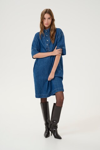My Essential Wardrobe - Vestido camisero 'Hilma' en azul
