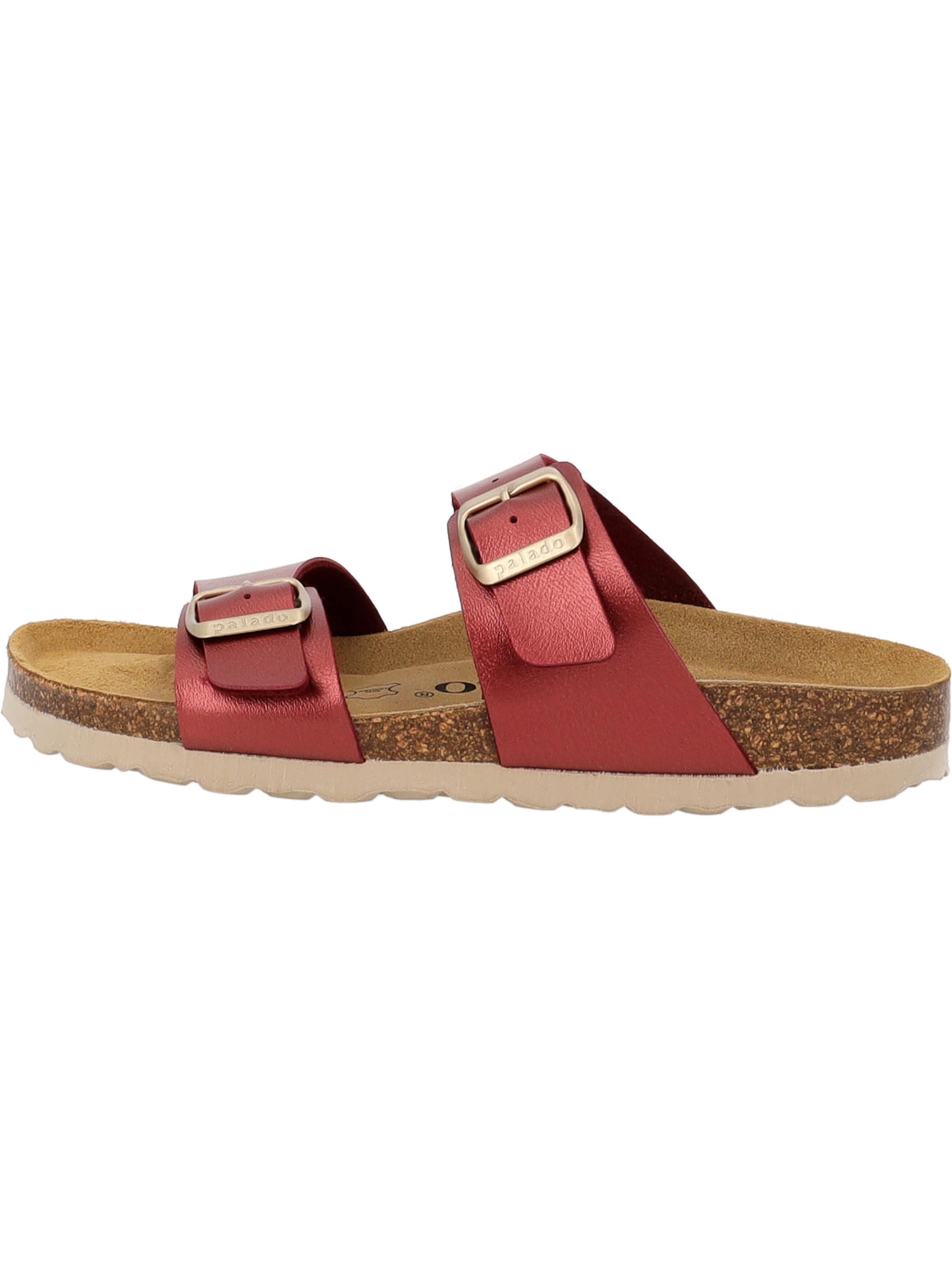 Palado - Zapatos abiertos 'Palado Samos Metallic' en rojo