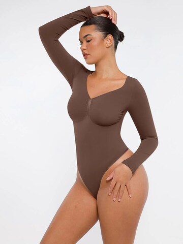 FÉMINITÉ Fatale Shaping Bodysuit 'AVA' in Brown