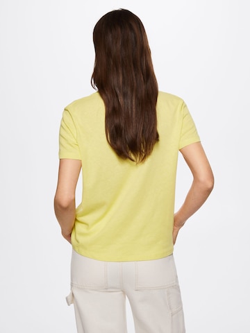 MANGO Shirt 'Luki' in Yellow