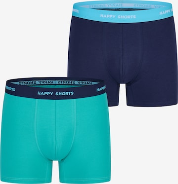 Happy Shorts Boxershorts ' Jersey ' in Blauw: voorkant