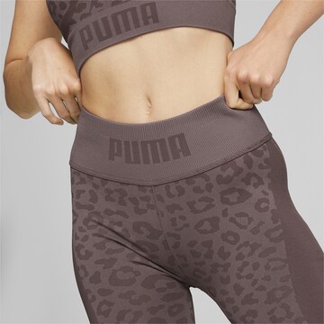 PUMA Skinny Sporthose in Lila