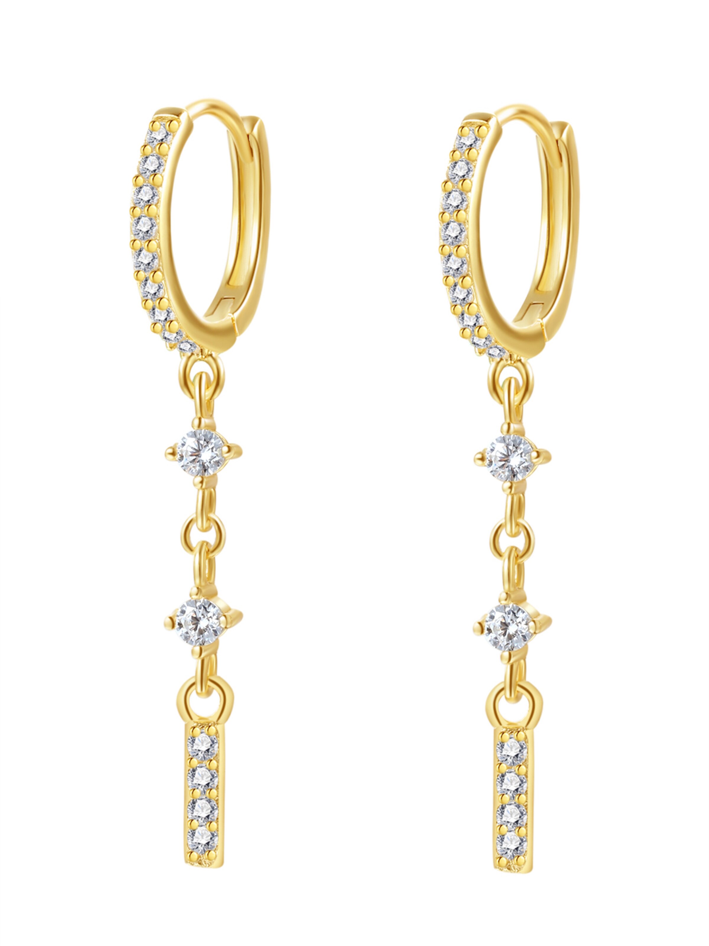 Hey Happiness Oorbellen 'Luxe' in Goud: voorkant