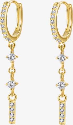 Hey Happiness - Pendientes 'Luxe' en oro: frente