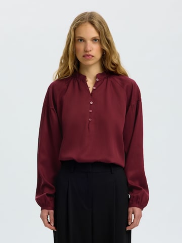 SELECTED - Blusa 'SLWDONNA' en rojo: frente