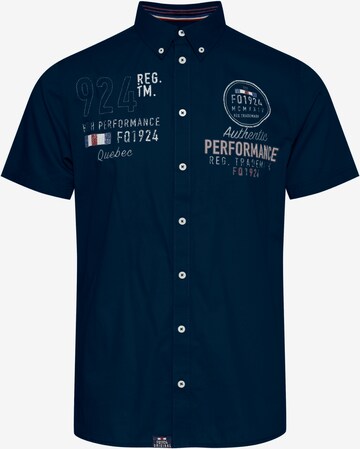 FQ1924 Overhemd 'Rontus' in Blauw: voorkant