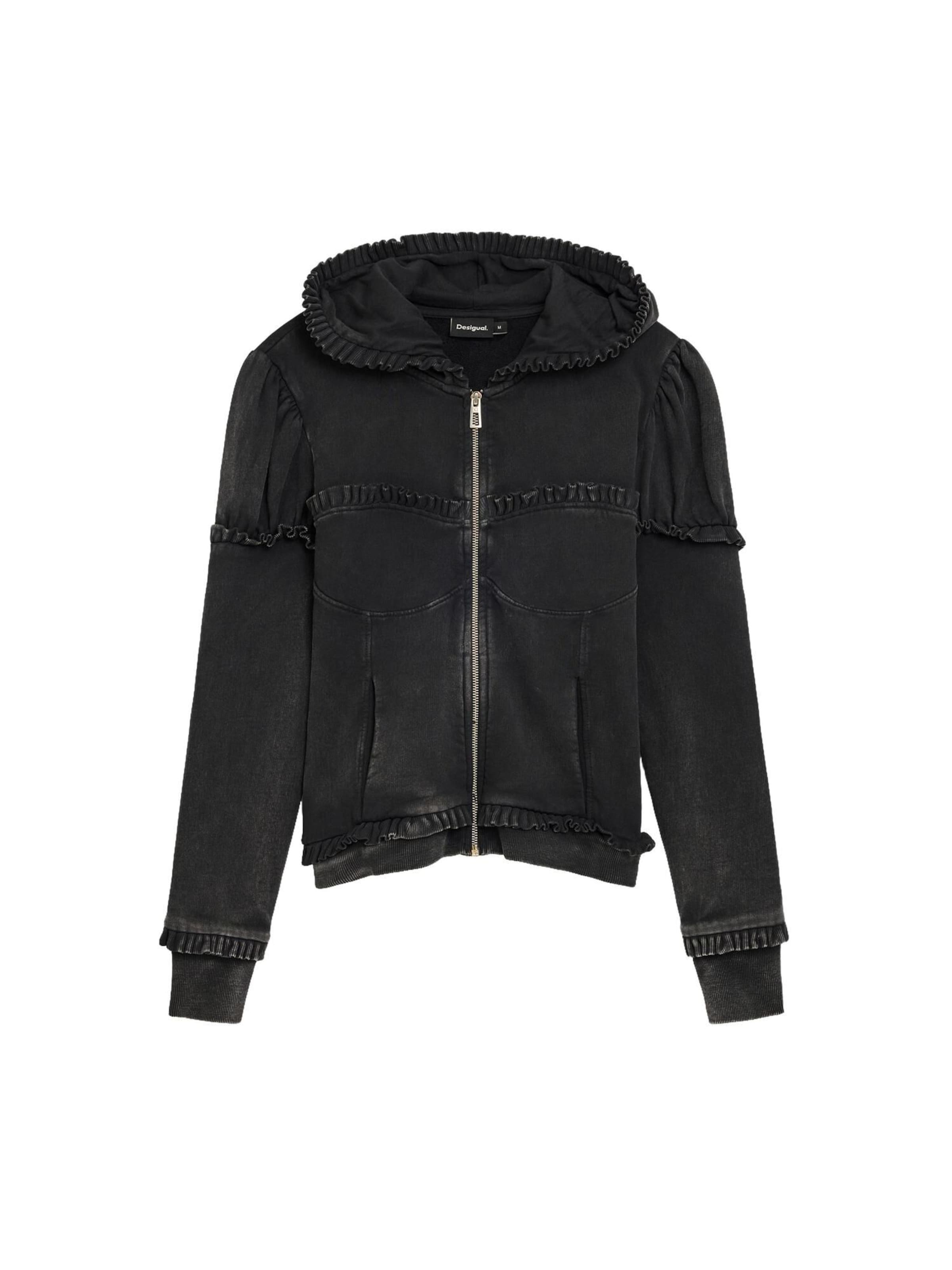Desigual Sweatjakke i sort: forside