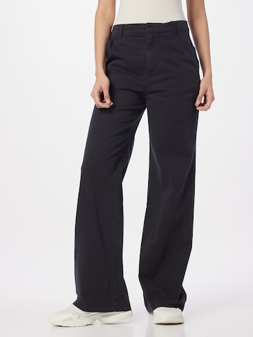 GAP Zvonové kalhoty Kalhoty – černá: přední strana
