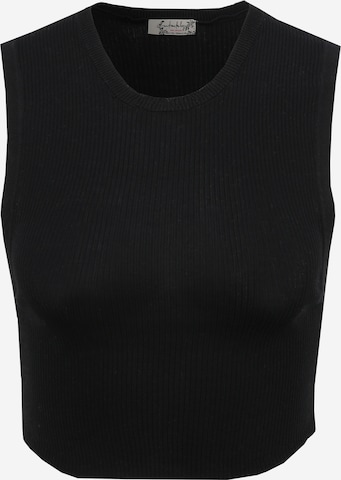 Free People Top 'MUSCLE UP' in Black: front