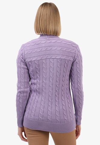 Felix Hardy Knit Cardigan in Purple