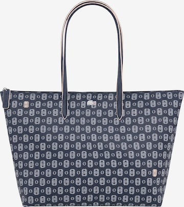 mėlyna LACOSTE Pirkinių krepšys 'Lacoste Grand sac cabas L.12.12 Concept imprimé Marine Sombre Farine': priekis