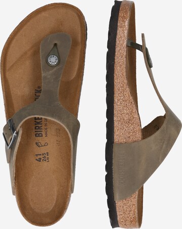 BIRKENSTOCK Zehentrenner 'Gizeh' in Grün