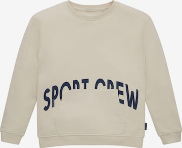 Sweat TOM TAILOR en beige : devant